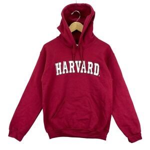 Harvard University Hoodie‎ Sweatshirt Men's S Maroon Collegiate Pullover Casual